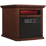 Duraflame 9HM9273-W500 Livingston Portable Electric Infrared Quartz Heater, Walnut Brown