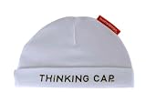 Babygags Thinking Cap Beanie in White 0-6 Months