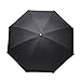 Ylovetoys Double Layer Folding UV Proof and Windproof Inverted Umbrella with C-Shaped Hand for Car Outdoor (Pure Black)
