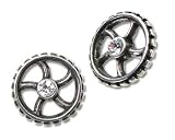 Diamond Crank-Wheel (Pair) Alchemy Gothic Earrings