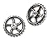 Diamond Crank-Wheel (Pair) Alchemy Gothic Earrings