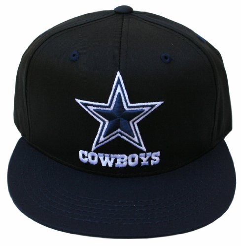 Dallas Cowboys Two Tone Black/Navy Basic Snapback Adjustable Flatbill Hat
