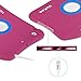 VAKOO iPad Mini 3 2 1 Case Kids Proof Shockproof Drop Proof Soft Silicone Portable Light Weight Handle Case Cover for iPad Mini 3, iPad Mini Retina Display and iPad Mini (Pink/Blue)
