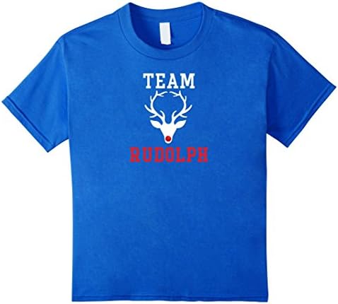 Kids Team Rudolph Red Nose Clever Quirky Christmas T-Shirt 8 Royal Blue