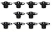 Black Universal Gas Diesel Water Fuel Can Jerry Jug Air Vent Replacement Cap Plug