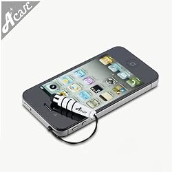 Acase mini Capacitive iPad Stylus for iPhone 4/3GS/3G, iPad and iPod Touch, AT&T and Verizon iPhone 4, Galaxy S, Galaxy Tab, Motorola Xoom, and BlackBerry Playbook (White)