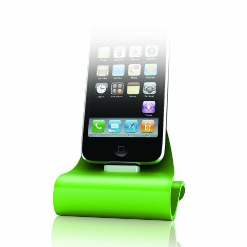 KONNET iCrado Rainbow, Stylish Metal Charging Dock / Cradle / Stand for iPhone, iPhone 3G, iPhone 3GS and iPod (Limited Edition: Green)