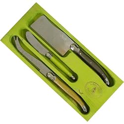 Jean Dubost Laguiole Natura Boxed 3 Piece Cheese Set