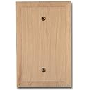 Amerelle 180B Traditional Wood Blank Wallplate, Unfinished