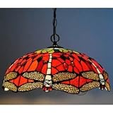 Tiffany-style Natural Shell Material Pendant Light -Gemstone Painting