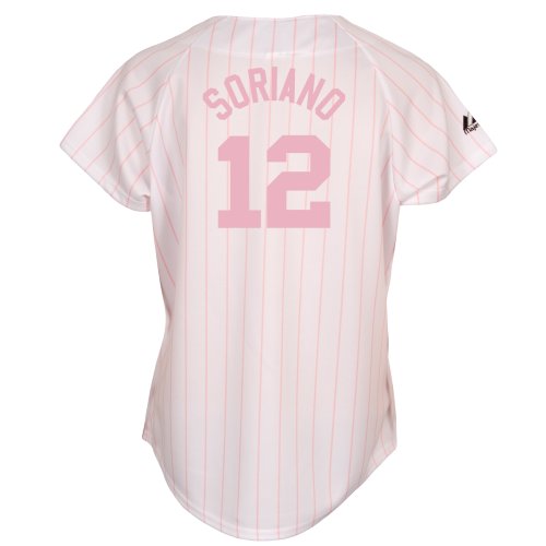Alfonso Soriano Chicago Cubs Women's Pink Replica Jersey (Medium)