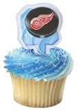 Detroit Red Wings Cake Cupcake Toppers (12 Pack)