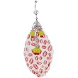 Funky Red Lipstick Lips Feather Belly Ring