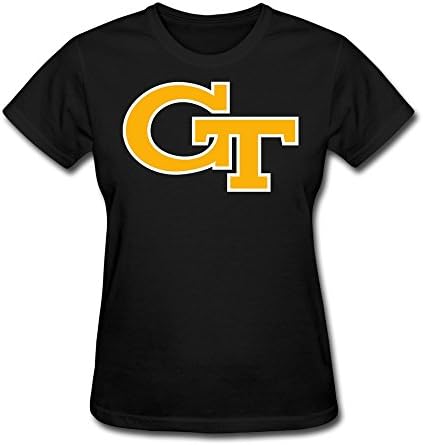 CXY Women's NCAA Georgia Tech Yellow Jackets Football Team Logo T-Shirt M Black