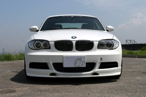 3D Design Front Lip Spoiler BMW 1 Series E82 M Sport 08+