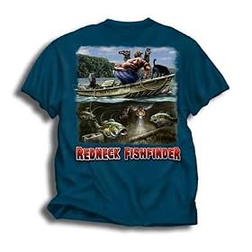 Redneck Fish Finder Blue Dusk T-Shirt