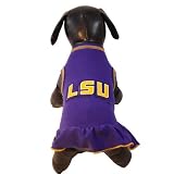 NCAA Louisiana State Fightin Tigers Cheerleader Dog Dress (Team Color, Medium)
