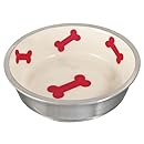 Loving Pets Robusto Bowl for Dogs, Large, Ivory