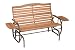 Jack Post Country Garden Hi-Back Glider with Tray and Bronze Frame
