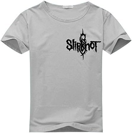 Slipknot For Men's Printed Short Sleeve Tee Tshirt Medium Gray