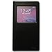 Galaxy Note 4 Case,Window View with Invisible Magnetic Closure Flip Leather Cover Folio Case Stand Card Holder Slot for Samsung Galaxy Note 4 (Black)