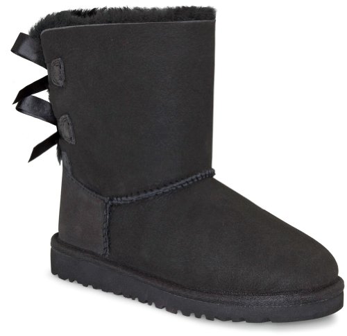 UGG Australia Kid's Bailey Bow Boots Black Size 4