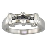 41fACLAdy9L. SL160  0.35 CT Mens Seven Stone Black Diamond Wedding Ring