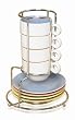 Imusa Stackable Espresso Set, 8 Piece, Capri