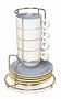 Imusa Stackable Espresso Set, 8 Piece, Capri