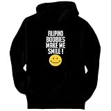 Filipino boobies make me smile! Countries Mens Hoodie (Black, Sizes X-Small - XXX-Large)