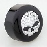 BKRider 4-5 8 Black Horn Cover with Chrome Skull Insert For Harley-Davidson by Generic&node=15684181