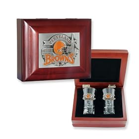 NFL Browns Flared Team Shooters Collector Box