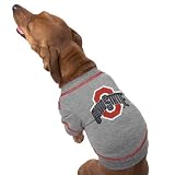 Ohio State Buckeyes Grey Collegiate Dog T-shirt