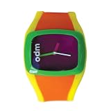 o.d.m. Women's DD100A-3 Uncoordinated Series Orange and Green with Pink Dial Watch