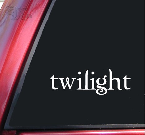 Twilight Logo Vinyl Decal Sticker - White
