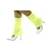 WARM SOFT LADIES WOMEN NEON YELLOW LEG WARMERS KNITTED BEST WINTER VALUE, CHEAP!