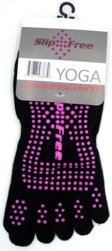 Slip Free Yoga Socks with Silicon Nubs and Toes