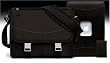 13" MacCase Premium Leather MacBook Shoulder Bag/ Sleeve /iPod Set - Chocolate