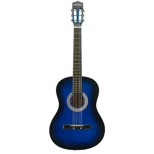38 Blue Acoustic Guitar by 