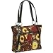 Kailo Chic Women's Pleated Laptop Tote - Mocha Floral