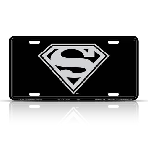  : Superman Stamped License Plate Tag