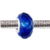 Pandora Style Charm Bead (Z91) Faceted Murano Lampwork Glass (14mm x 10mm) (fits Troll too)