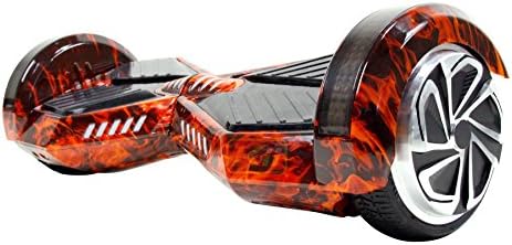 Self Balancing Scooter, Electric Skateboard Smart Balance Scooter 2 Wheel - KiiRover Mark III - Hover Mini Board, Remote Key, Bluetooth Speakers, USA Warranty & Support 100% Guaranteed (Red Flame)