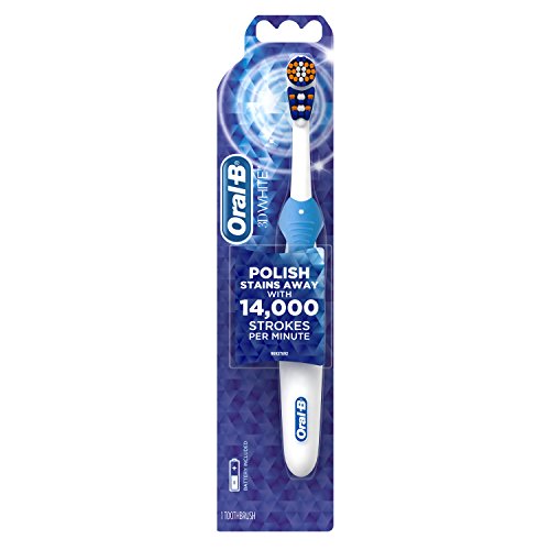 Oral-B 3D White Action Battery-Powered, Battery Toothbrush, 1 Count