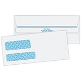 Quality Park Park #9 Redi-Seal Double Window Envelopes, White, Box of 500 (24529)