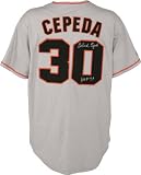 Orlando Cepeda Autographed San Francisco Giants Gray Jersey with HOF 99 Inscription
