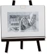 Artist's Easel Style Black Picture Frame With Metal Clip 4x6