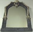 Creepy Gothic Skeleton Wall Mirror Skull Bones