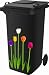 Wheelie Bin Stickers - Tulips