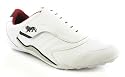 Lonsdale "Caspian" Mens Velcro Fastening Low Profile Training Shoes - White/Black/Red